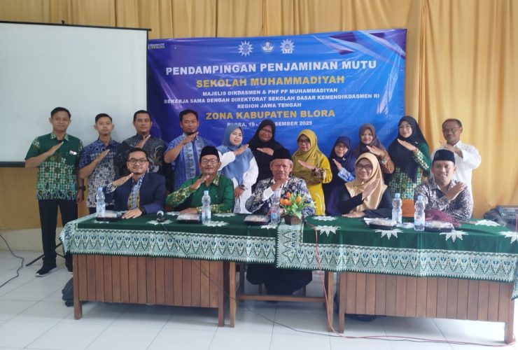 Pendampingan Penjaminan Mutu Sekolah Muhammadiyah Regional Jawa Tengah Zona Kabupaten Blora Digelar di SMP Muhammadiyah 1 Blora