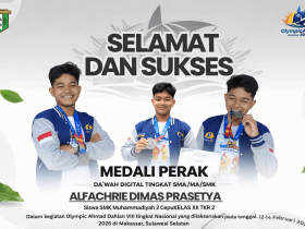 Siswa SMK Muhammadiyah 2 Cepu sabet medali perak Olympicad VIII Nasional 2026 cabang Dakwah Digital di Makassar