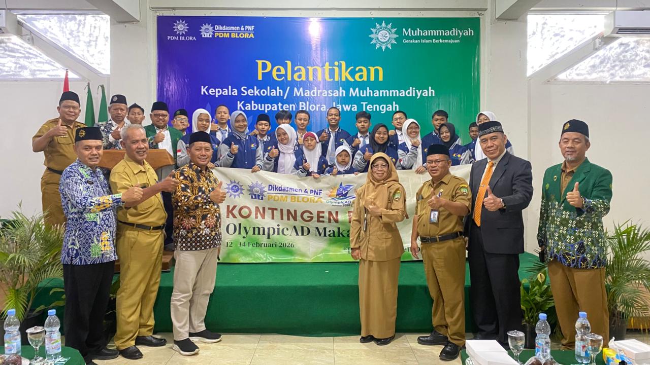 Siap Berlaga di Makassar, Kontingen Olympicad Muhammadiyah Blora Resmi Dilepas