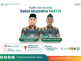 Muhammadiyah Blora Gelar Salat Iduladha 1447 H di GOR Mustika, Ustaz Armin Nurhartanto Jadi Imam